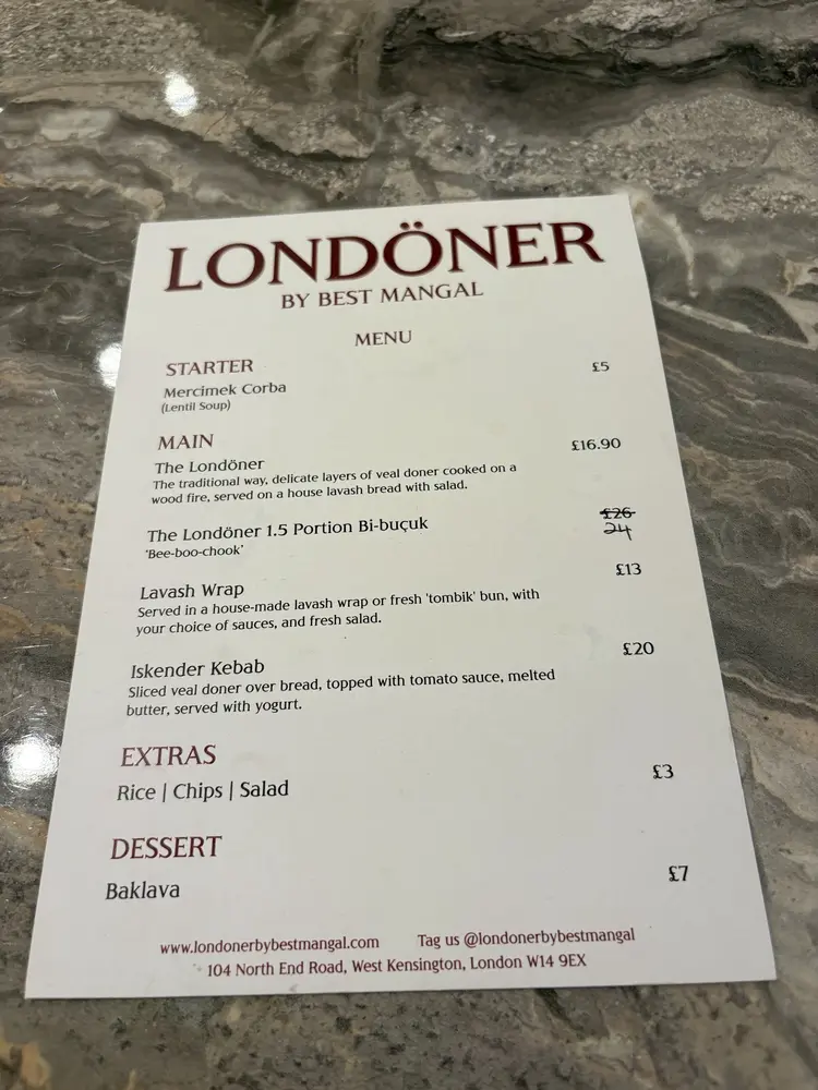LONDÖNER BY BEST MANGAL
